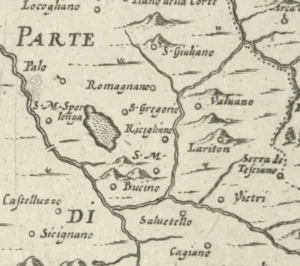 Antica mappa di San Gregorio Magno